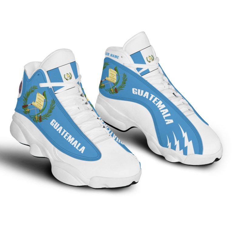 Personalized-Coat-Of-Arms-Of-Guatemala-Custom-Air-Jordan-13-Shoes-1