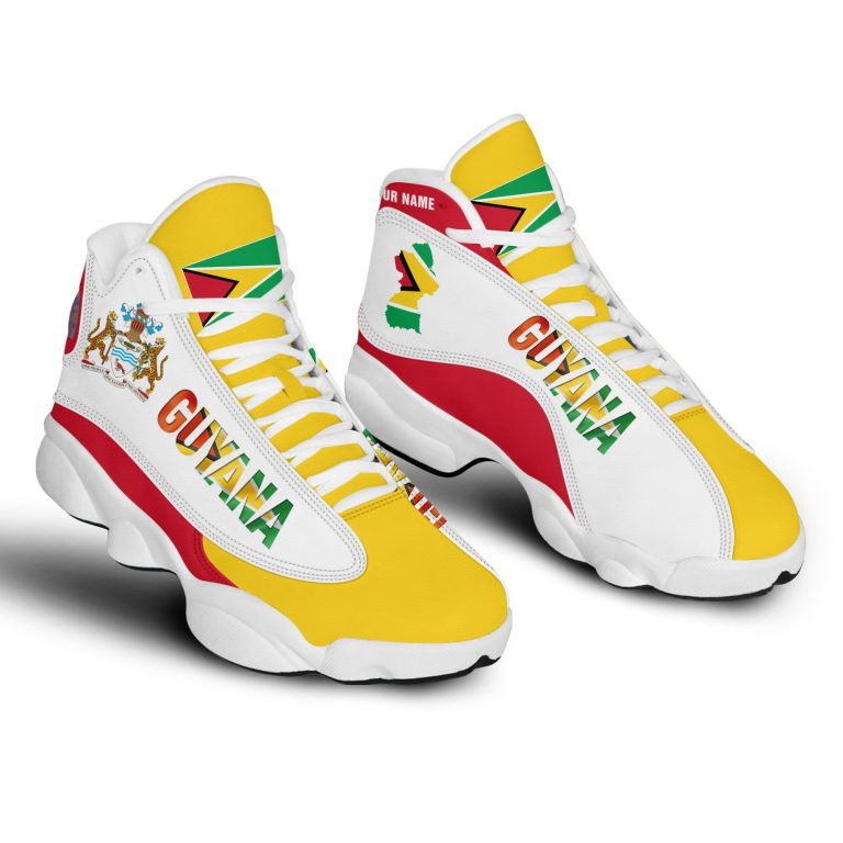 Personalized-Coat-Of-Arms-Of-Guyana-Custom-Air-Jordan-13-Shoes-3