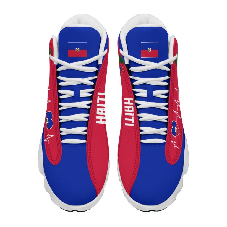Personalized-Coat-Of-Arms-Of-Haiti-Blue-Red-Custom-Air-Jordan-13-Shoes-2