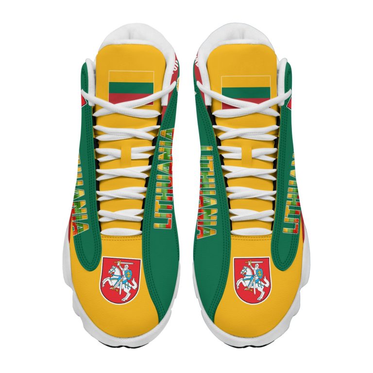 Personalized-Coat-Of-Arms-Of-Lithuania-Map-Custom-Air-Jordan-13-Shoes-2