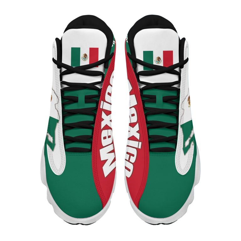 Personalized-Coat-Of-Arms-Of-Mexico-Map-Custom-Air-Jordan-13-Shoes-1