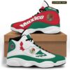 Personalized Coat Of Arms Of Mexico Map Custom Air Jordan 13 Shoes