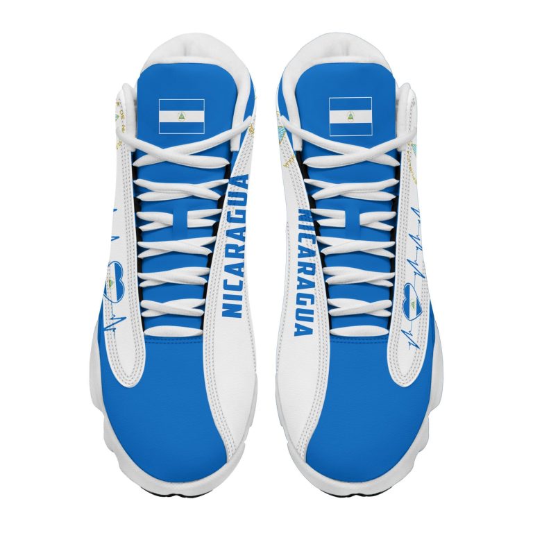 Personalized-Coat-Of-Arms-Of-Nicaragua-Custom-Air-Jordan-13-Shoes-2