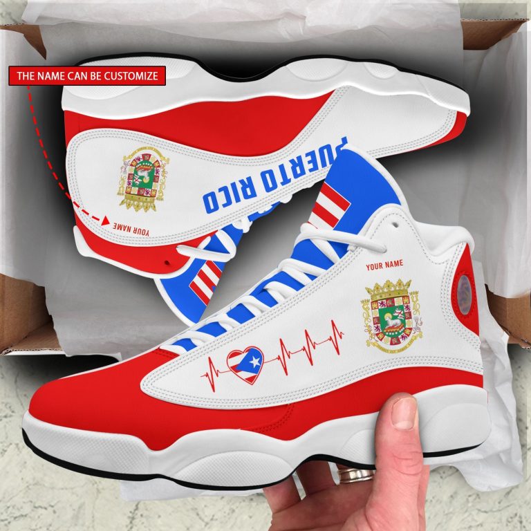 Personalized-Coat-Of-Arms-Of-Puerto-Rico-Custom-Air-Jordan-13-Shoes-1