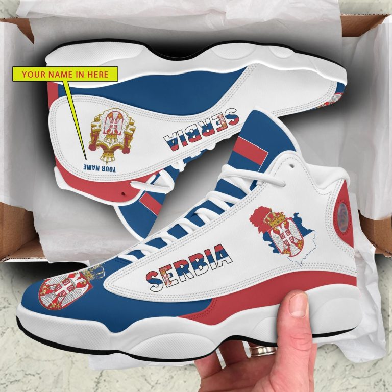 Personalized-Coat-Of-Arms-Of-Serbia-Custom-Air-Jordan-13-Shoes-4