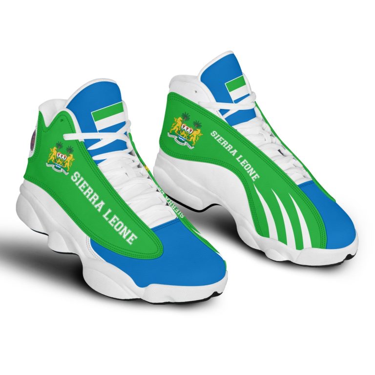 Personalized-Coat-Of-Arms-Of-Sierra-Leone-Custom-Air-Jordan-13-Shoes-1
