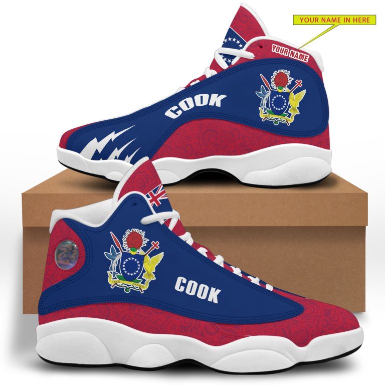 Personalized-Coat-Of-Arms-Of-The-Cook-Islands-Custom-Air-Jordan-13-Shoes-3