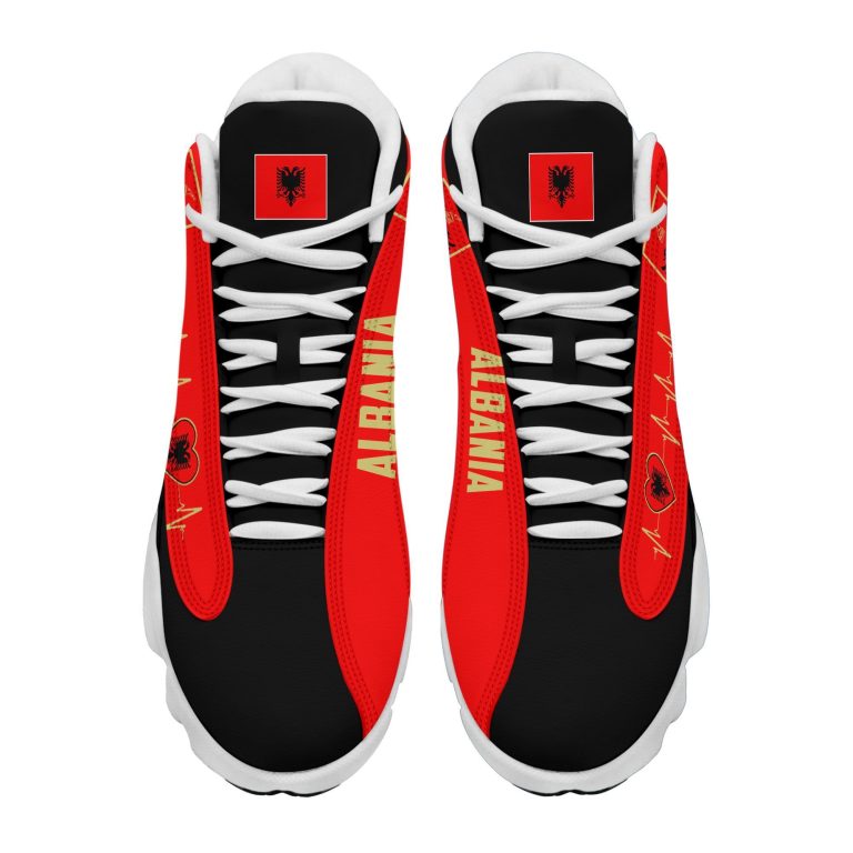 Personalized-Coat-Of-Arms-Of-The-Republic-Of-Albania-Custom-Air-Jordan-13-Shoes-2