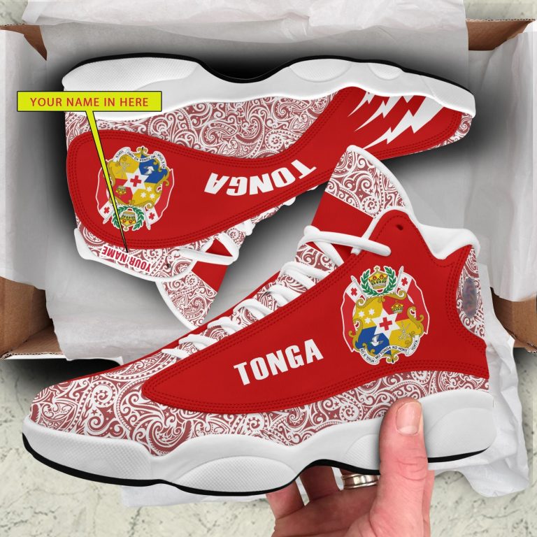 Personalized-Coat-Of-Arms-Of-Tonga-Custom-Air-Jordan-13-Shoes-2