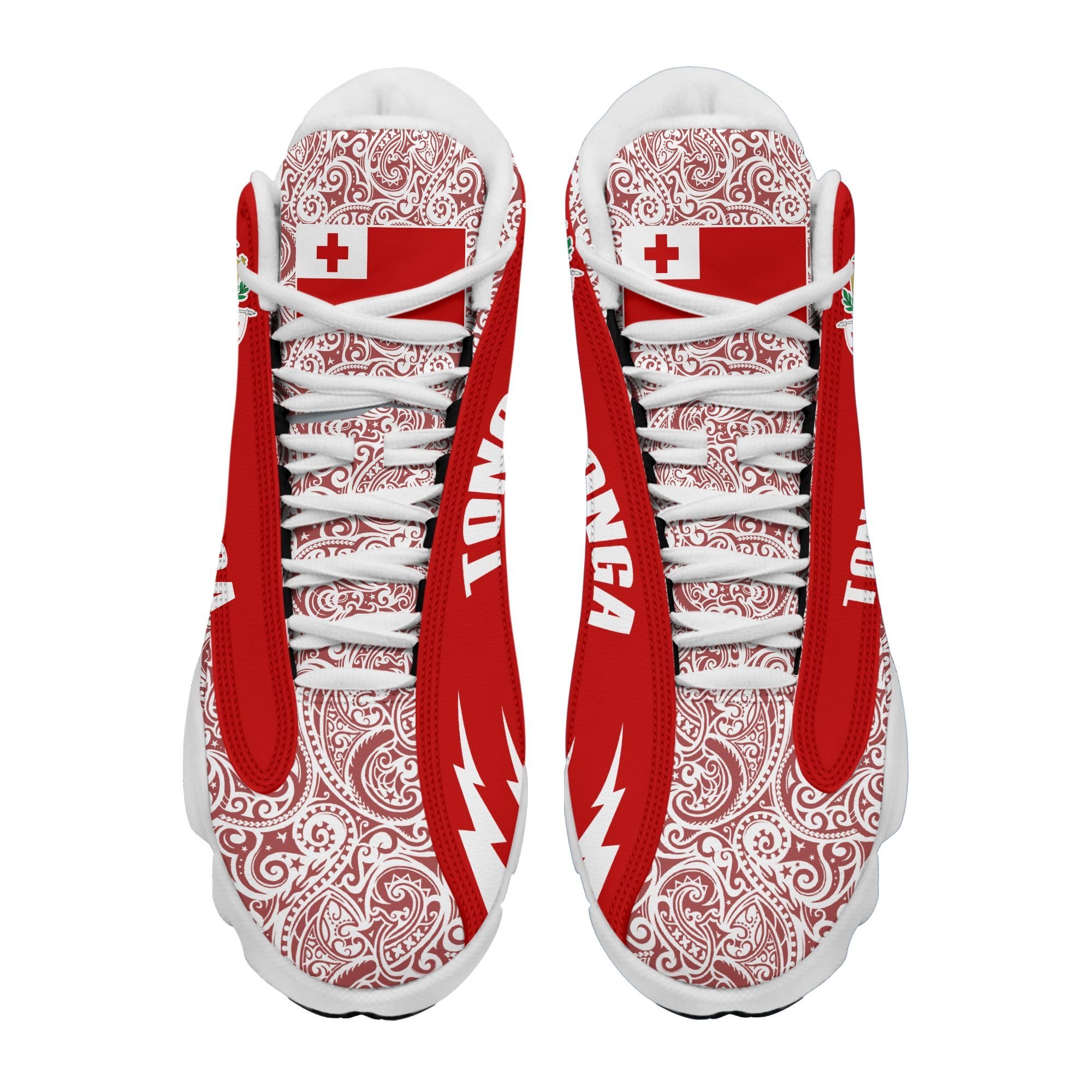 Personalized Coat Of Arms Of Tonga Custom Air Jordan 13 Shoes Personalized Coat Of Arms Of Tonga Custom Air Jordan 13 Shoes