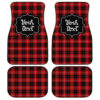 Personalized Cunningham Tartan Car Floor Mats Custom Name Car Accessories