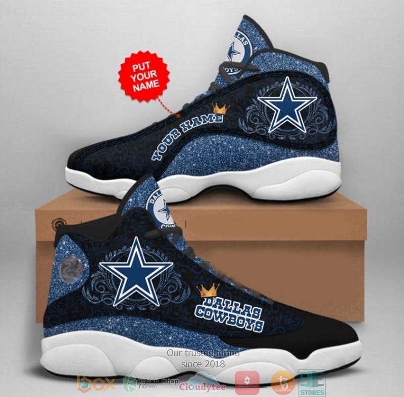 Personalized Dallas Cowboys Nfl Queen Bling Bling Football Team 10 Air Jordan 13 Sneaker Shoes Personalized Dallas Cowboys Nfl Queen Bling Bling Football Team 10 Air Jordan 13 Sneaker Shoes