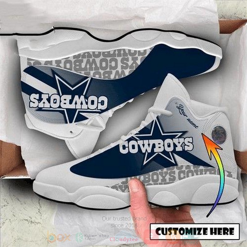 Personalized Dallas Cowboys Team Nfl Team Custom Air Jordan 13 Shoes Personalized Dallas Cowboys Team Nfl Team Custom Air Jordan 13 Shoes