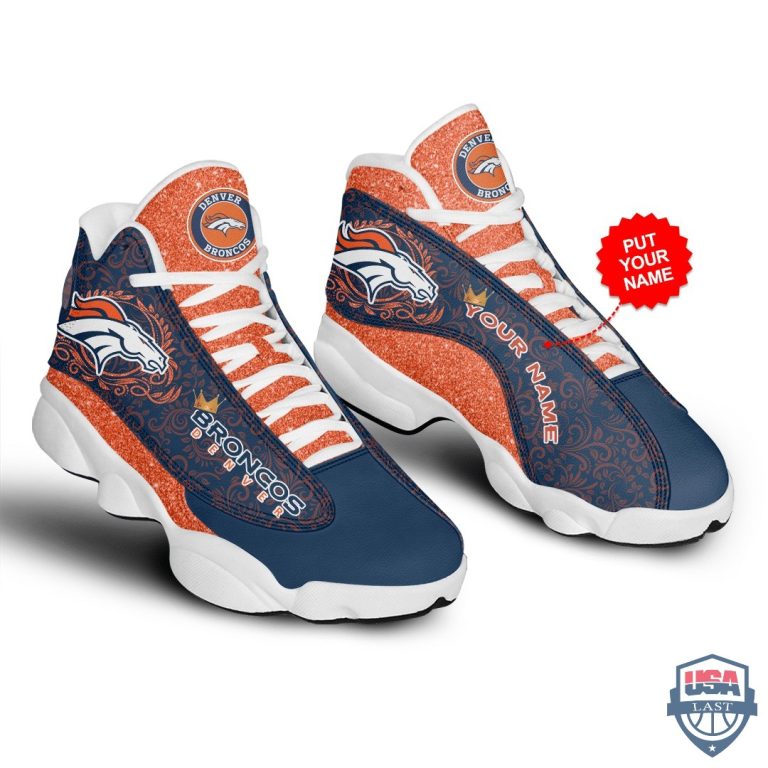 Personalized-Denver-Broncos-Glitter-Air-Jordan-13-Shoes-2