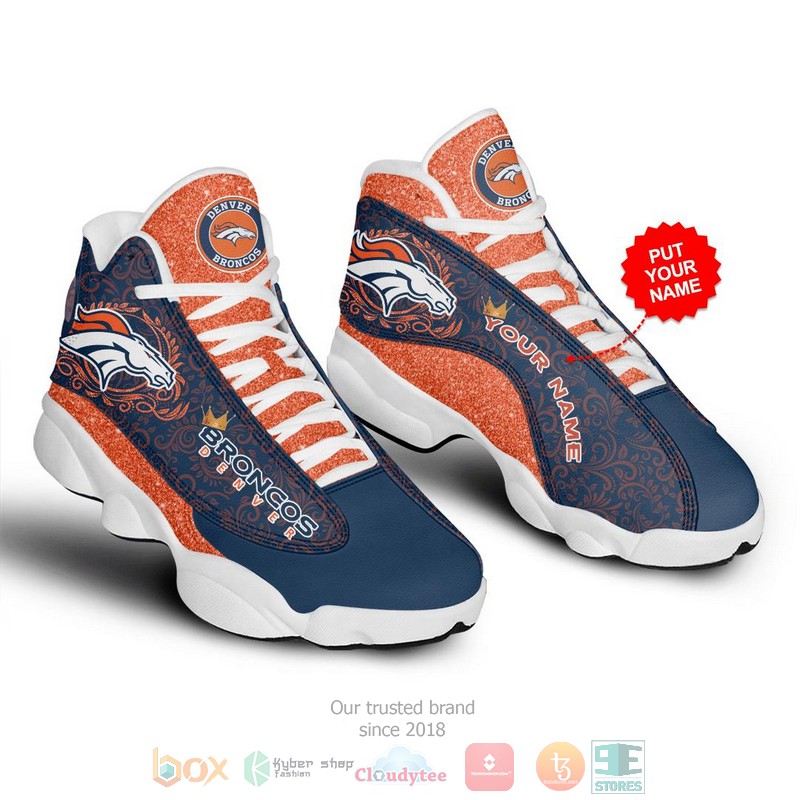 Personalized Denver Broncos Nfl Custom Air Jordan 13 Shoes Personalized Denver Broncos Nfl Custom Air Jordan 13 Shoes