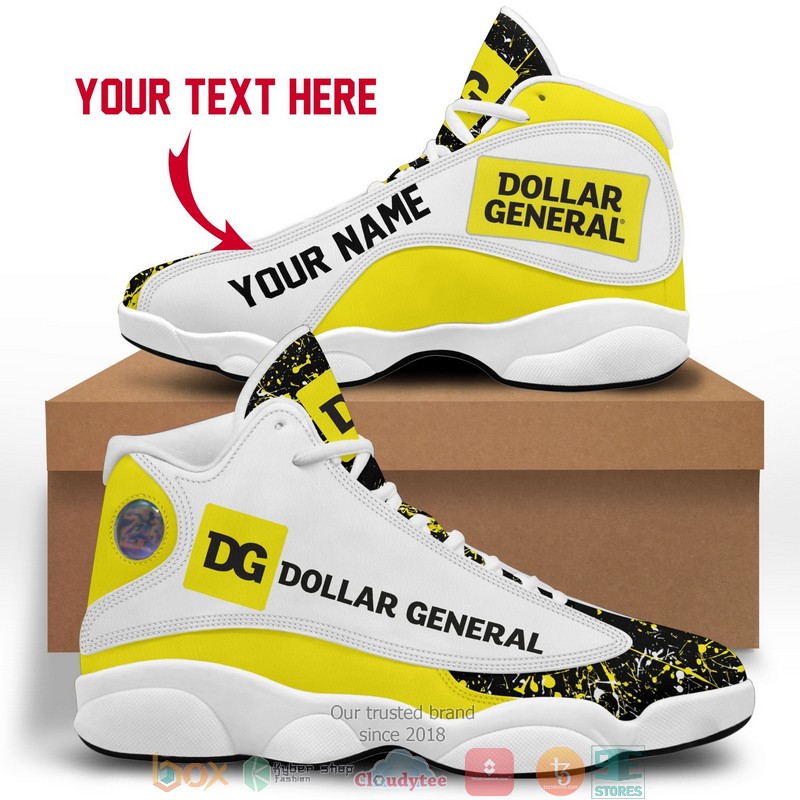 Personalized Dollar General Color Plash Air Jordan 13 Sneaker Shoes Personalized Dollar General Color Plash Air Jordan 13 Sneaker Shoes