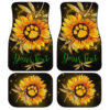Personalized Dragonfly Car Floor Mats Custom Sunflower Dog Paw Car Accessories
