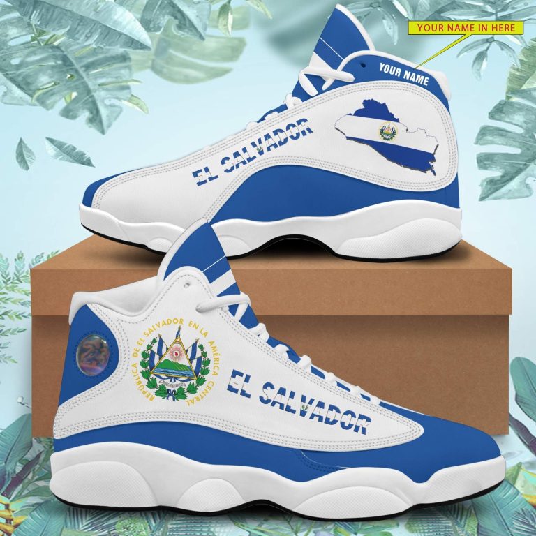 Personalized-El-Salvador-Map-Custom-Air-Jordan-13-Shoes-3