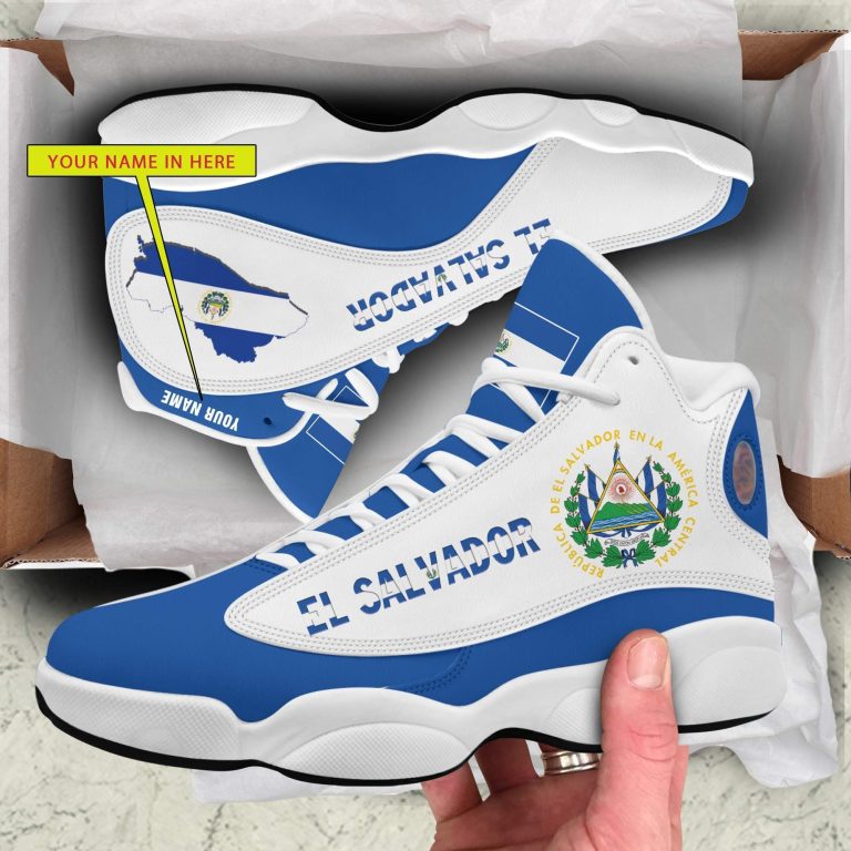 Personalized-El-Salvador-Map-Custom-Air-Jordan-13-Shoes-4