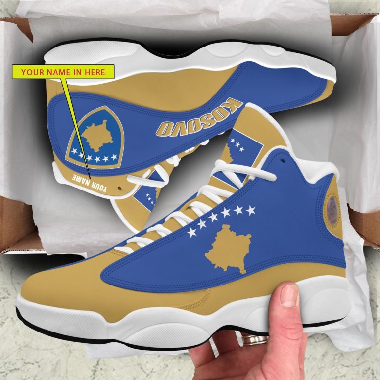 Personalized-Emblem-Of-Kosovo-Custom-Air-Jordan-13-Shoes-1