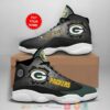 Personalized Green Bay Packers Nfl Big Logo Football Team Air Jordan 13 Sneaker Shoes