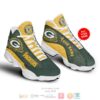 Personalized Green Bay Packers Nfl Football Custom Air Jordan 13 Shoes