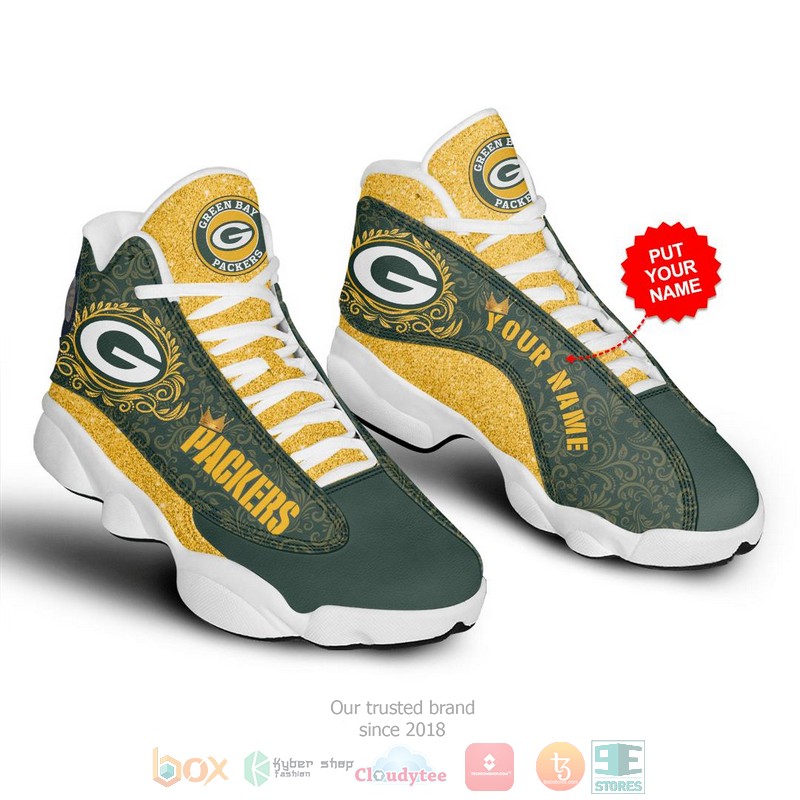 Personalized Green Bay Packers Nfl Football Custom Air Jordan 13 Shoes Personalized Green Bay Packers Nfl Football Custom Air Jordan 13 Shoes