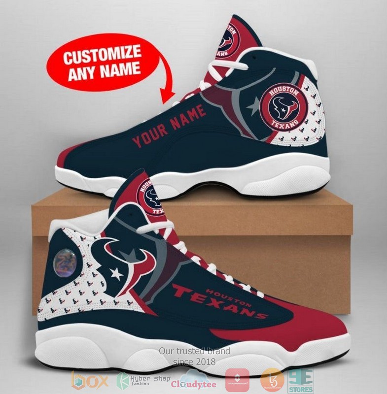 Personalized Houston Texans Nfl Big Logo Football Team 5 Air Jordan 13 Sneaker Shoes Personalized Houston Texans Nfl Big Logo Football Team 5 Air Jordan 13 Sneaker Shoes