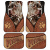 Personalized Image Pitbull Dog Car Floor Mats Custom Photo Dog Car Accessories Gifts Idea