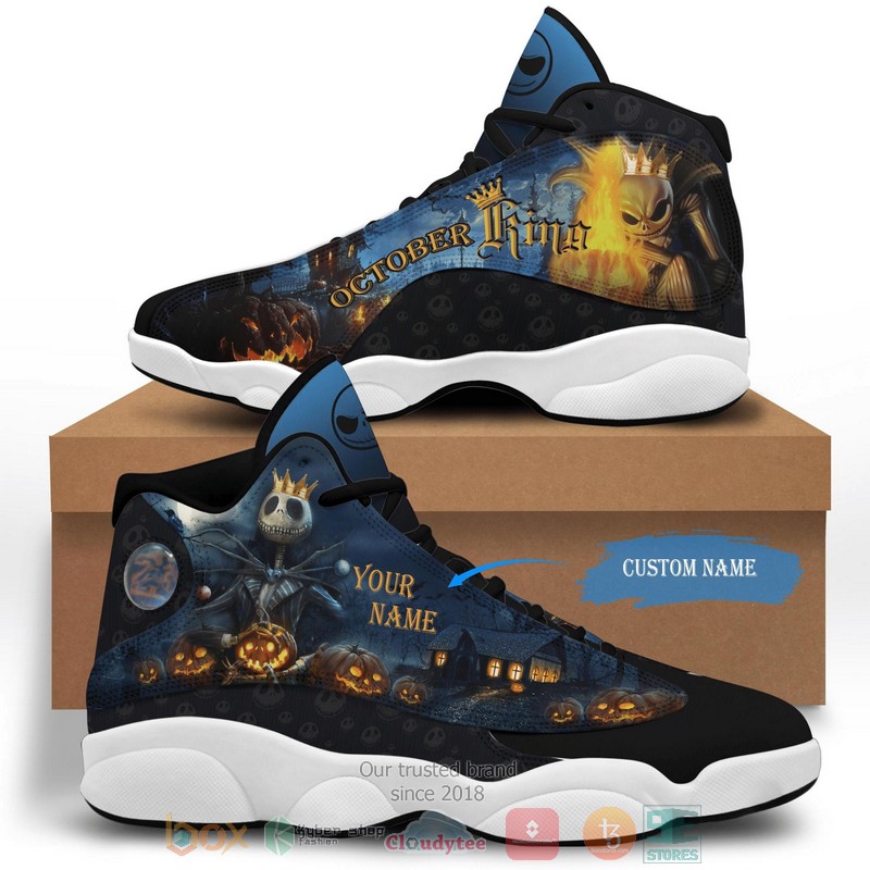 Personalized Jack Skellington October King Custom Air Jordan 13 Shoes Personalized Jack Skellington October King Custom Air Jordan 13 Shoes