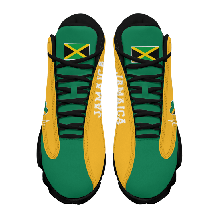 Personalized-Jamaica-Green-Yellow-Custom-Air-Jordan-13-Shoes-1
