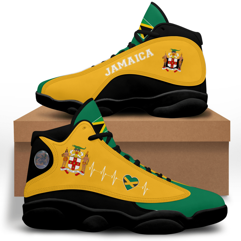 Personalized-Jamaica-Green-Yellow-Custom-Air-Jordan-13-Shoes-2