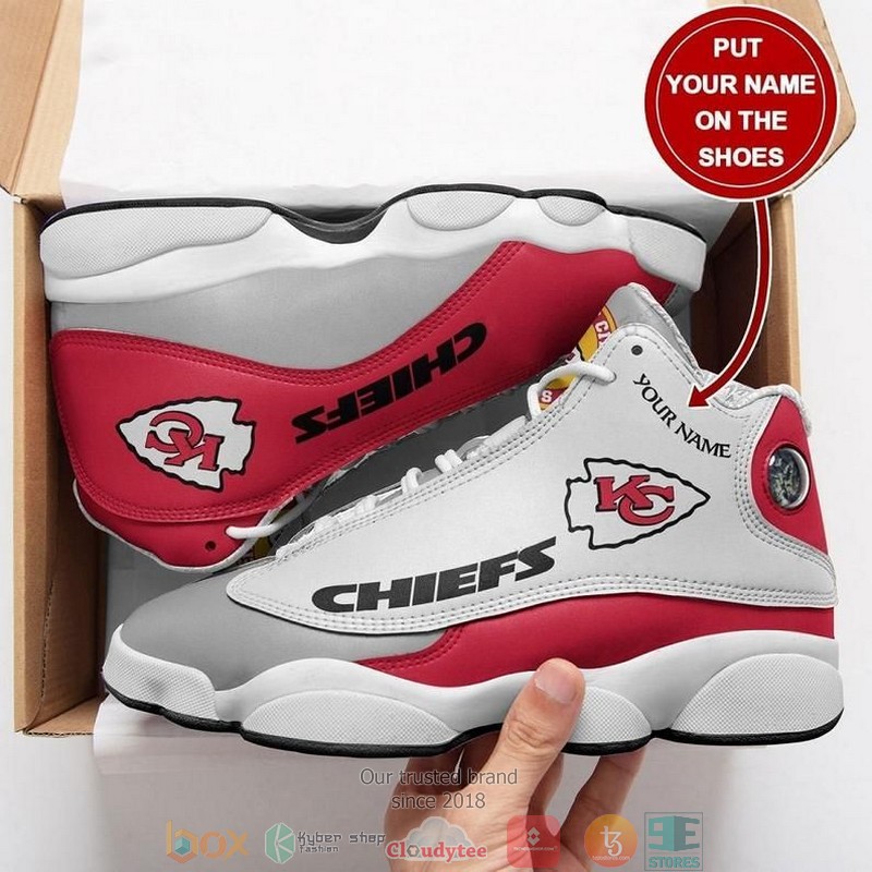 Personalized Kansas City Chiefs Nfl Big Logo Football Team Air Jordan 13 Sneaker Shoes Personalized Kansas City Chiefs Nfl Big Logo Football Team Air Jordan 13 Sneaker Shoes