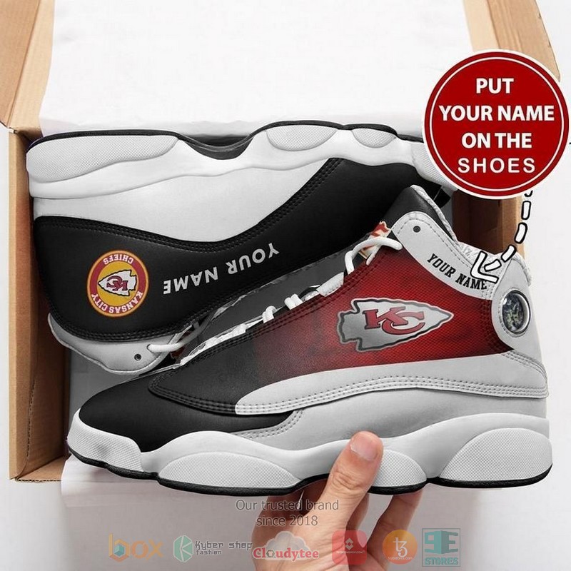Personalized Kansas City Chiefs Nfl Logo Football Team Custom Air Jordan 13 Shoes Personalized Kansas City Chiefs Nfl Logo Football Team Custom Air Jordan 13 Shoes