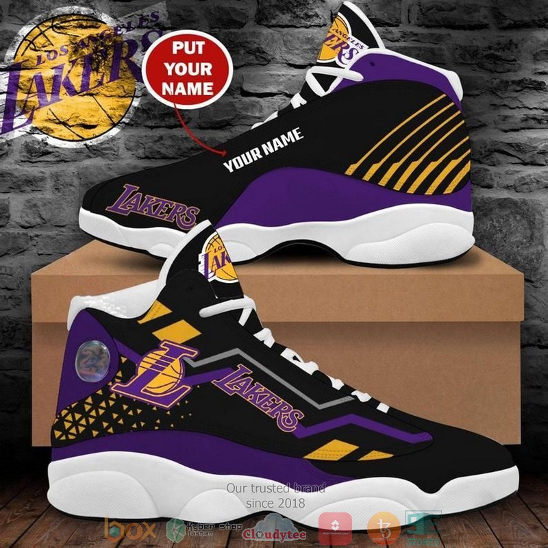 Personalized Kobe Bryant Los Angeles Lakers Football Nba 28 Big Logo Air Jordan 13 Sneaker Shoes Personalized Kobe Bryant Los Angeles Lakers Football Nba 28 Big Logo Air Jordan 13 Sneaker Shoes