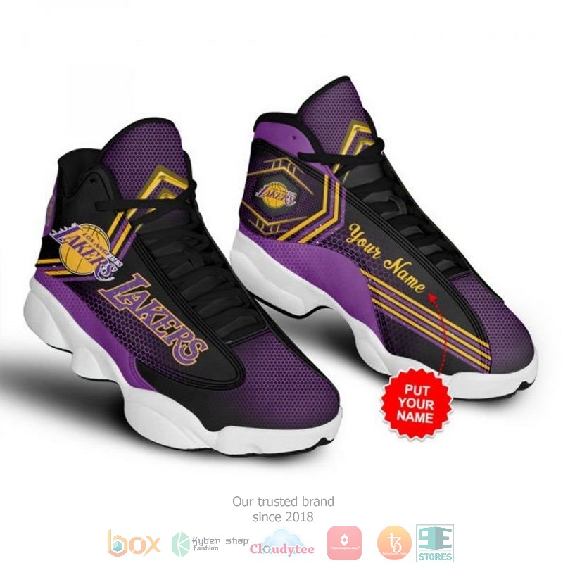 Personalized Kobe Bryant Los Angeles Lakers Football Nba 7 Big Logo Air Jordan 13 Sneaker Shoes Personalized Kobe Bryant Los Angeles Lakers Football Nba 7 Big Logo Air Jordan 13 Sneaker Shoes