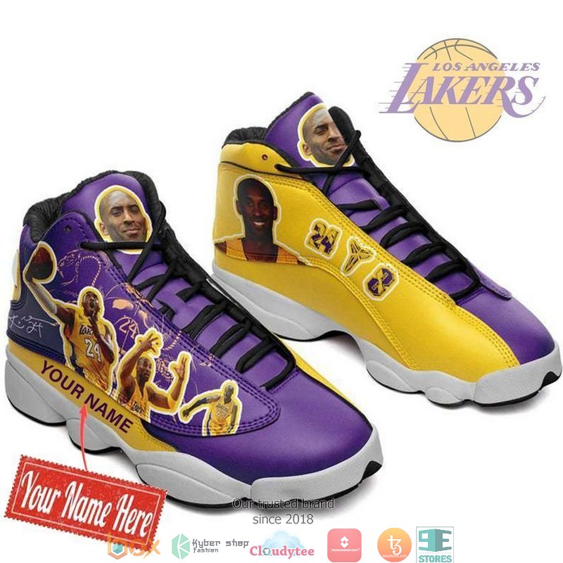 Personalized Kobe Bryant Los Angeles Lakers Nba Air Jordan 13 Sneaker Shoes Personalized Kobe Bryant Los Angeles Lakers Nba Air Jordan 13 Sneaker Shoes