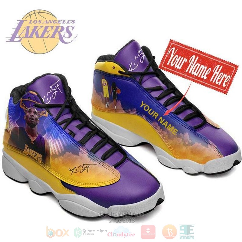 Personalized Kobe Bryant Los Angeles Lakers Nba Team Custom Air Jordan 13 Shoes Personalized Kobe Bryant Los Angeles Lakers Nba Team Custom Air Jordan 13 Shoes