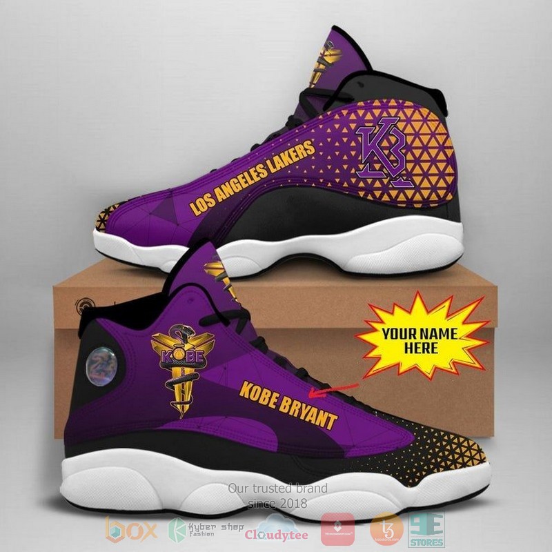 Personalized Kobe Bryant Los Angeles Lakers Nba Team Custom Purple Air Jordan 13 Shoes Personalized Kobe Bryant Los Angeles Lakers Nba Team Custom Purple Air Jordan 13 Shoes