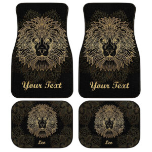 Personalized Leo Car Floor Mats Customize Name Zodiac Car Accessories