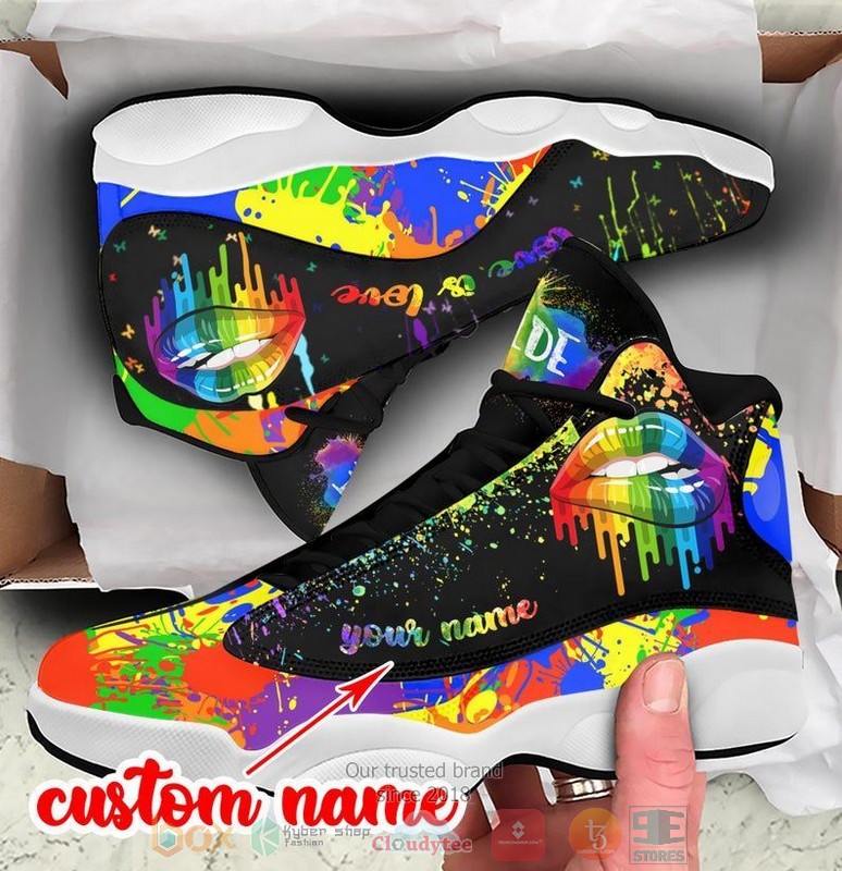 Personalized Lgbt Love Is Love Custom Air Jordan 13 Shoes Personalized Lgbt Love Is Love Custom Air Jordan 13 Shoes
