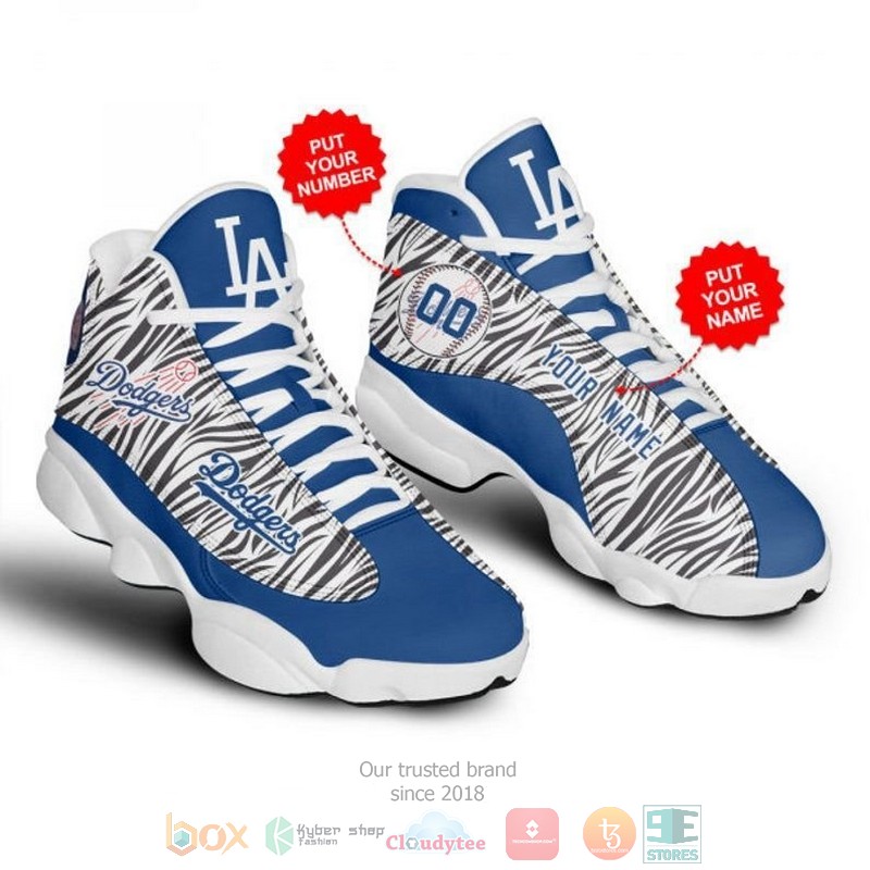 Personalized Los Angeles Dodgers Football Mlb Logo Camo Custom Air Jordan 13 Shoes Personalized Los Angeles Dodgers Football Mlb Logo Camo Custom Air Jordan 13 Shoes