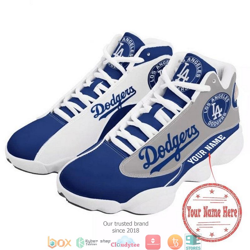 Personalized Los Angeles Dodgers Mlb Team Air Jordan 13 Sneaker Shoes Personalized Los Angeles Dodgers Mlb Team Air Jordan 13 Sneaker Shoes
