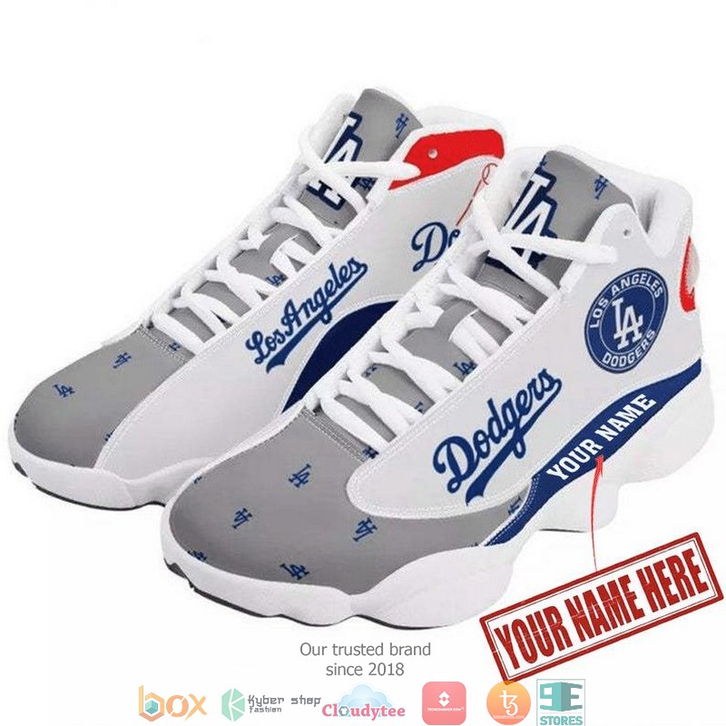 Personalized Los Angeles Dodgers Mlb Team Big Logo Air Jordan 13 Sneaker Shoes Personalized Los Angeles Dodgers Mlb Team Big Logo Air Jordan 13 Sneaker Shoes