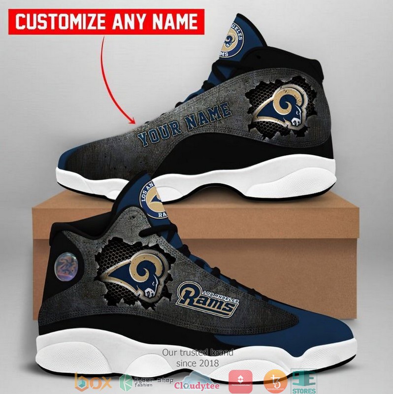 Personalized Los Angeles Rams Football Nfl Big Logo Air Jordan 13 Sneaker Shoes Personalized Los Angeles Rams Football Nfl Big Logo Air Jordan 13 Sneaker Shoes