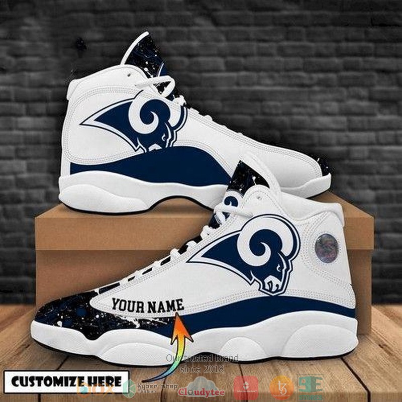 Personalized Los Angeles Rams Nfl Football Big Logo Gift Air Jordan 13 Sneaker Shoes Personalized Los Angeles Rams Nfl Football Big Logo Gift Air Jordan 13 Sneaker Shoes