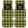 Personalized MacLachlan Tartan Car Floor Mats Custom Name Car Accessories