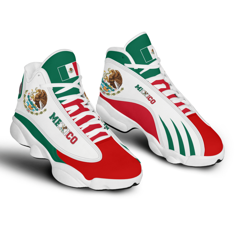 Personalized-Mexico-Green-Red-White-Custom-Air-Jordan-13-Shoes-1