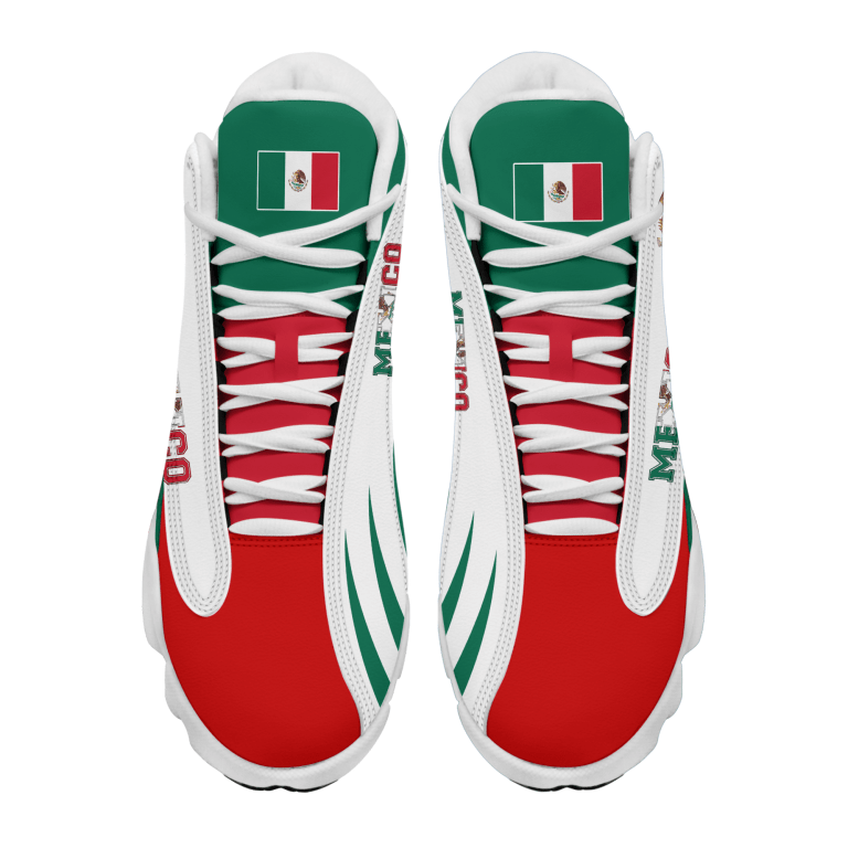 Personalized-Mexico-Green-Red-White-Custom-Air-Jordan-13-Shoes-2