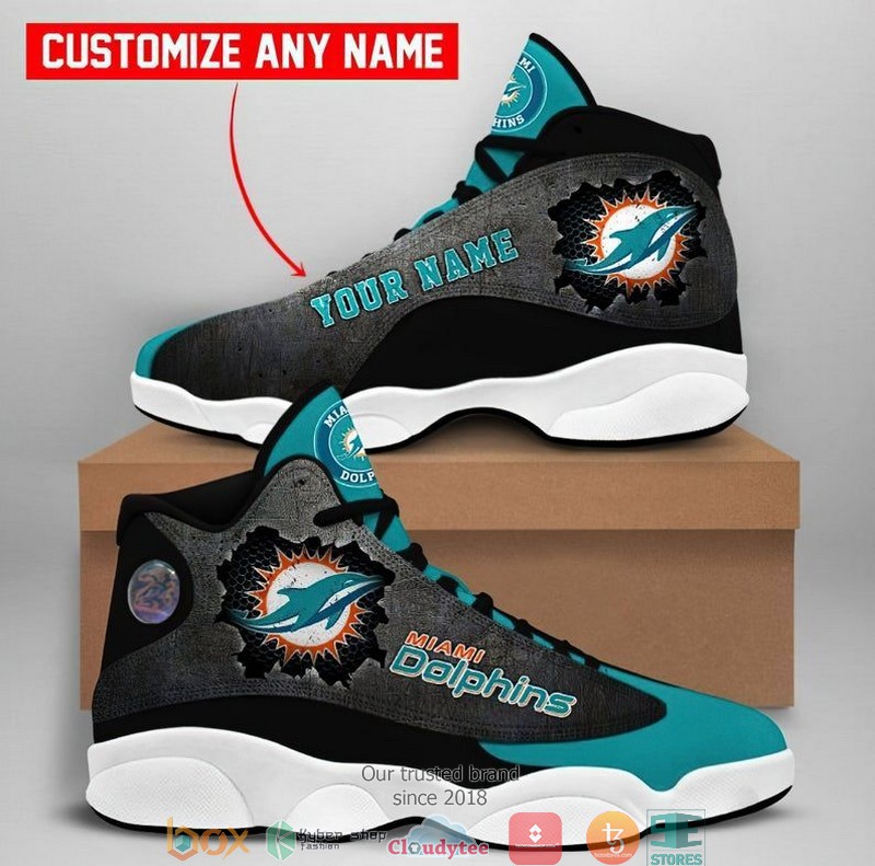 Personalized Miami Dolphins Football Nfl Air Jordan 13 Sneaker Shoes Personalized Miami Dolphins Football Nfl Air Jordan 13 Sneaker Shoes